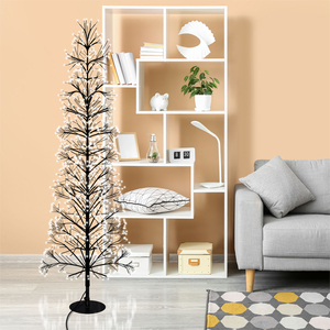 1.5m 2000 WW Micro Led Black Tree