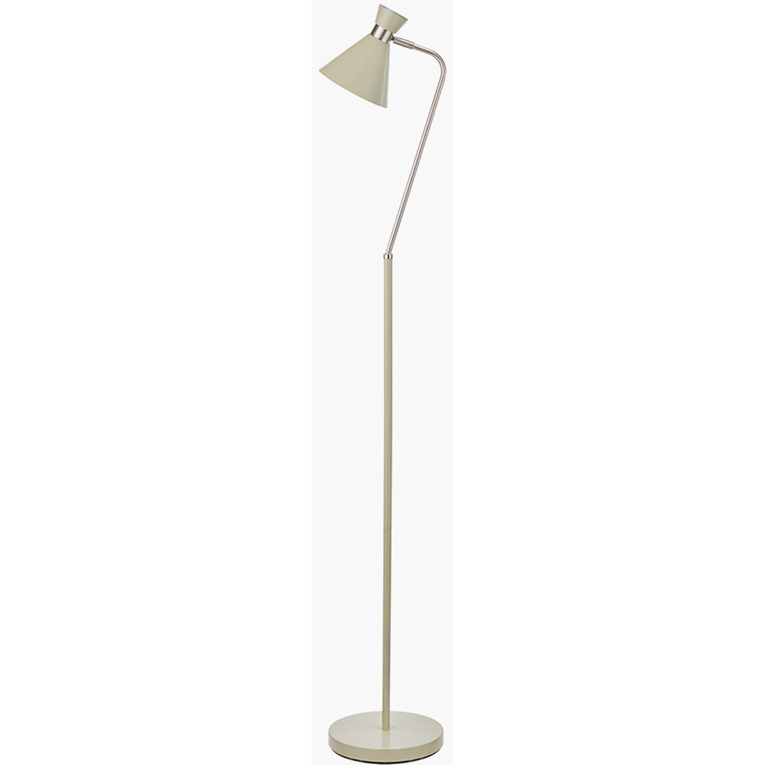 Brushed Metal Floor Lamp - Green