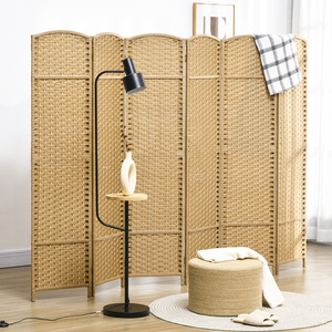 HOMCOM 6 Panel Folding Room Divider Freestanding Privacy Screen