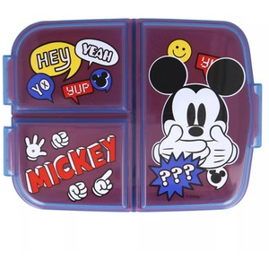 Official Licenced Mickey Mouse 3-Compartment School Lunch Box