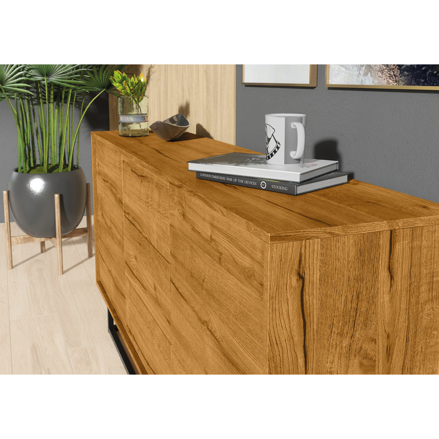 Vista Sideboard 140cm - Oak