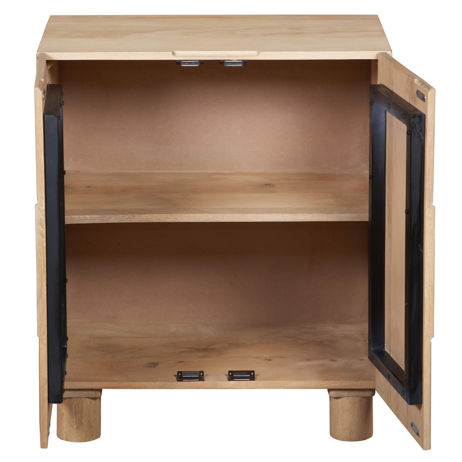 Ajmer Solid Wooden Small Sideboard - Brown