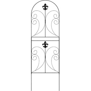 10 Piece Iron Arched Garden Fence Set