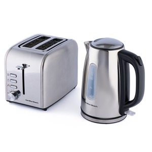 Rise Polished 1.7L Kettle and 2 Slice Toaster Set