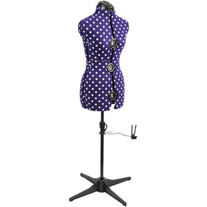 Purple Polka Adjustable Dressmakers Dummy