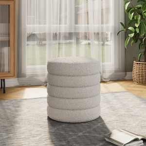 Lifeideas Stacked-Ring Style Storage Ottoman