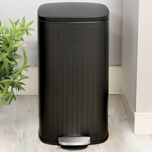 Living Solutions Ribbed Pedal Bin 30L