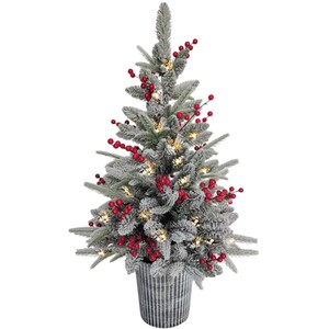 Frosted Snowberry Potted Tree