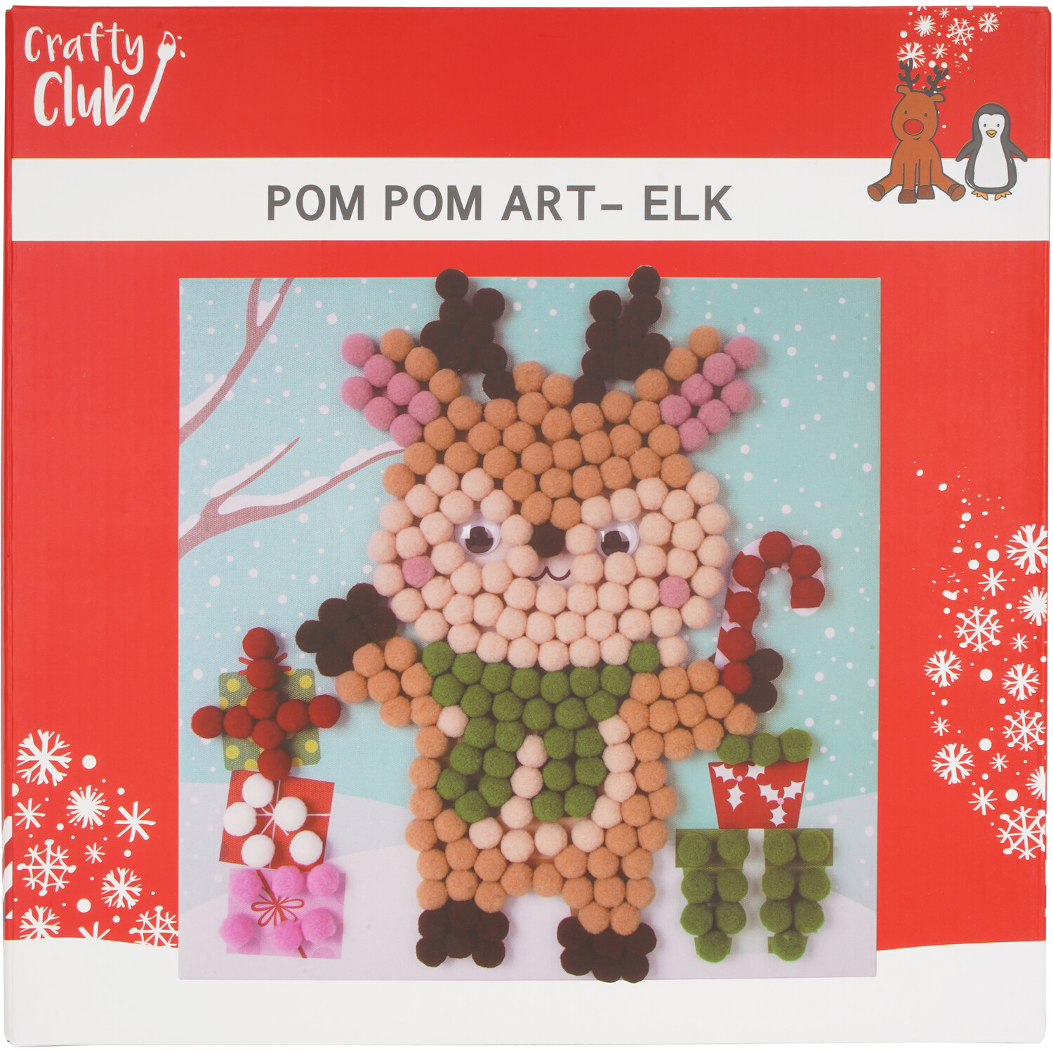 Crafty Club Christmas Pom Pom Art Set