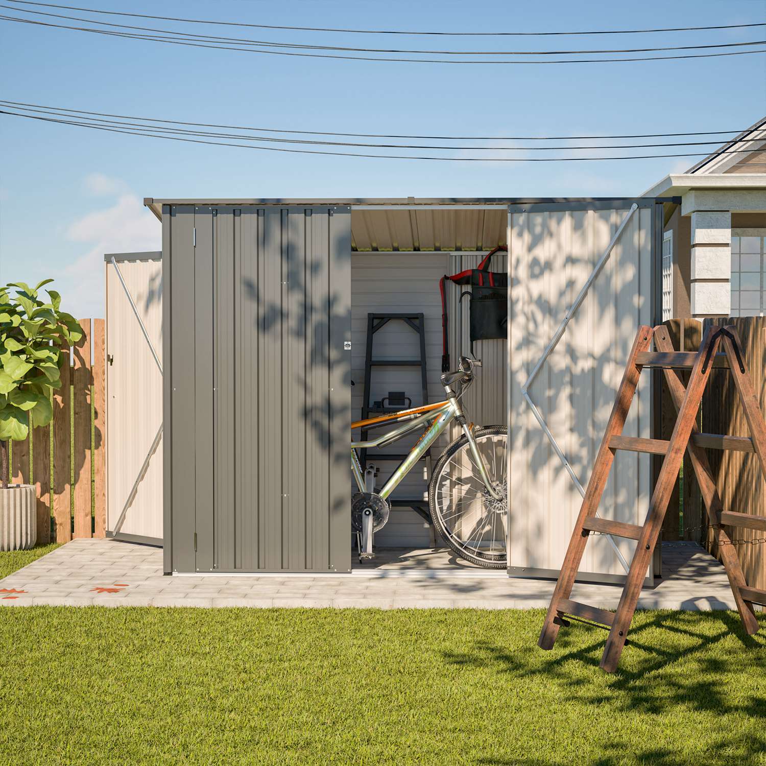 Metal Bike Shed