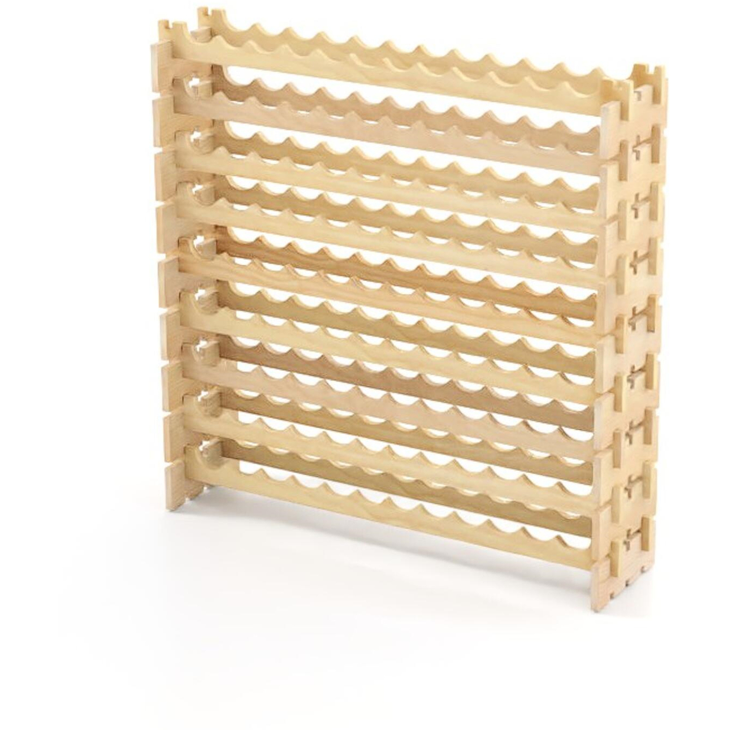 108 Bottles Wine Rack - Natural