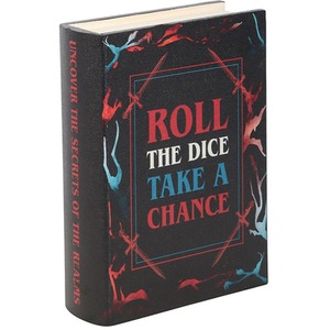 Roll the Dice, Take a Chance Book Shaped Storage Box