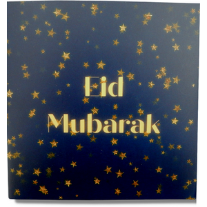 Light Up Eid Mubarak Greeting Card Starry Night