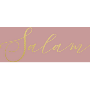 Luxury Foiled Greeting Card  Salam