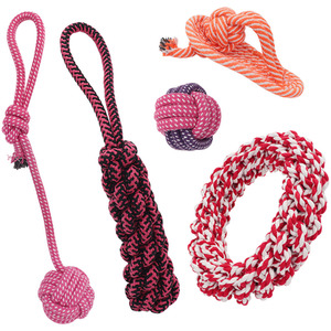 5 Pcs Dog Chew Toy Set - Proper Chew Dog Crate Toys
