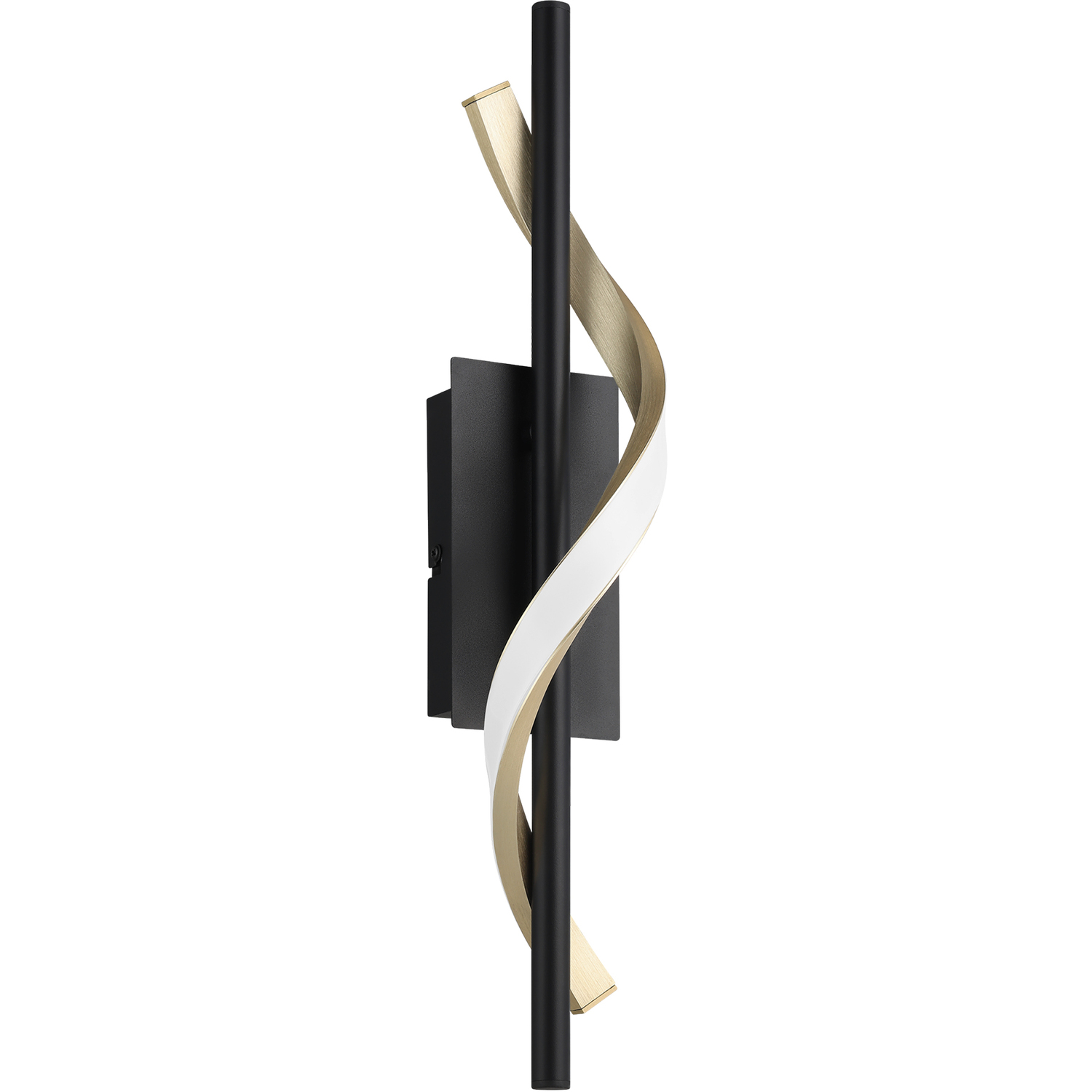 Eglo Conaprato Black Brushed Brass Modern Wall Light - Black Brushed Brass