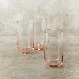 Coloured Drinking Glasses Tumbler Set