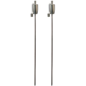 Metal Garden Torches - Barrel - Pack of 2