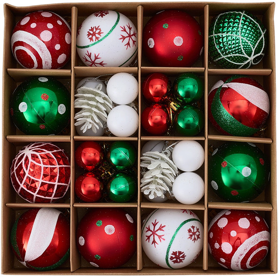42-Piece Ornaments for Christmas Tree Decorations
