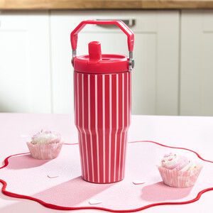 Nitro Striped Tumbler with Handle