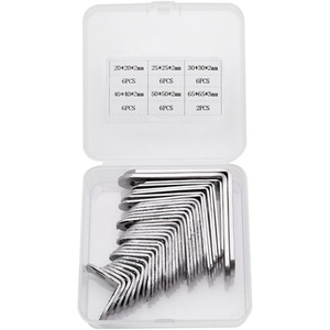 32 Piece Darphe L Shaped Stainless Steel Corner Brace Set