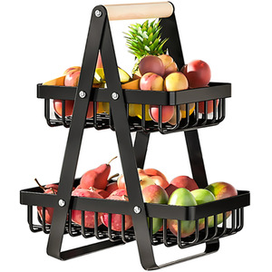 2 Tier Fruit and Vegetable Basket Holder