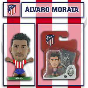 SoccerStarz Atletico Madrid Alvaro Morata - Home Kit  Classic  5cm Figure