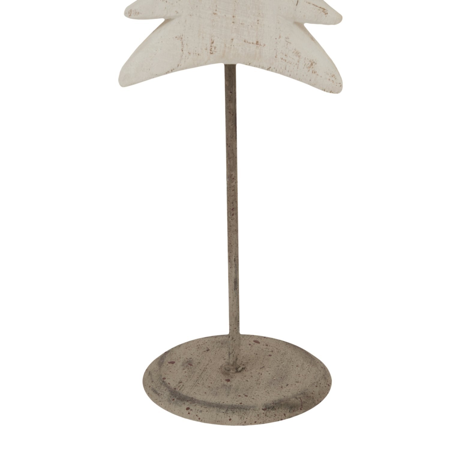 Whitewashed Tall Tree Sculpture For Modern Decor Displays - White