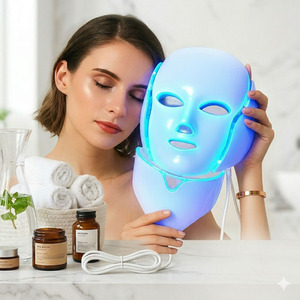 LED Face and Neck Mask for Skincare Routine