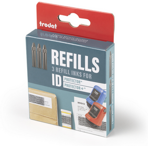 Trodat 3 Refill Inks Pack for ID Protector and ID Protector Plus