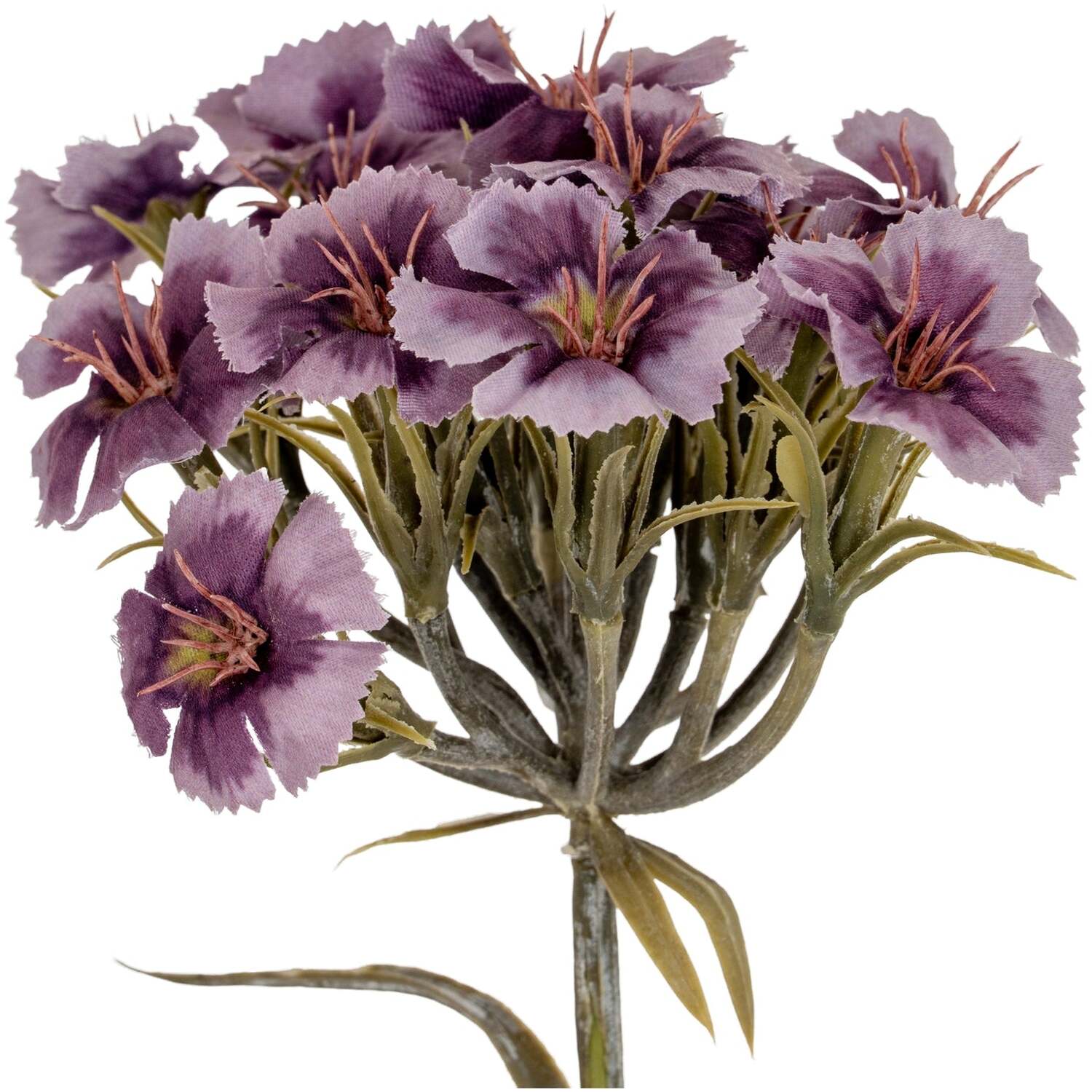 Wyld Haus Set of 3 Artificial Purple Dianthus Sprays - Purple