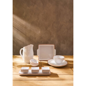 Calisto Terracotta White Glazed Cereal Bowl