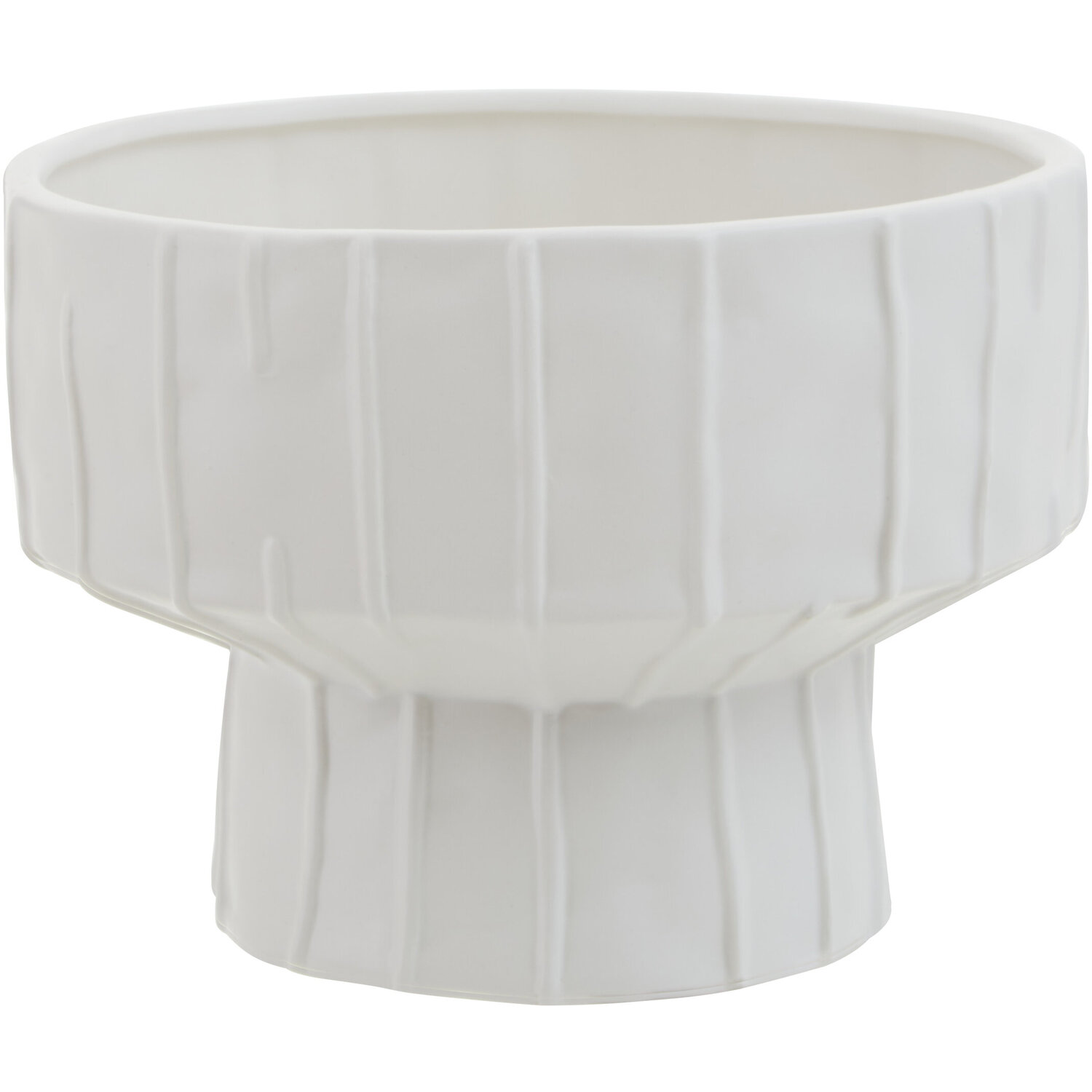 Esma Small Ribbed Blue Glass Vase - Dolomite 100%
