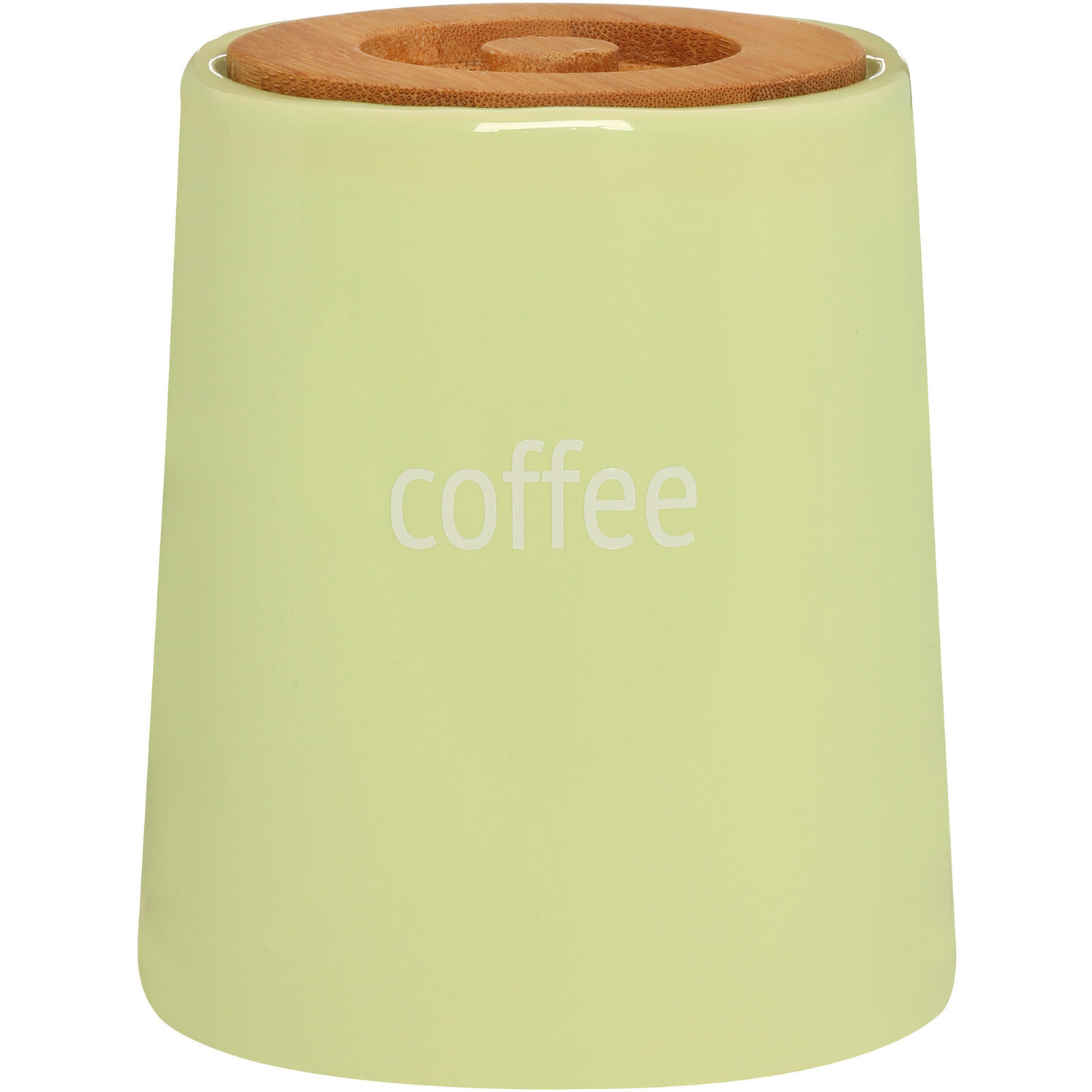 Fletcher Green Ceramic Coffee Canister - Green