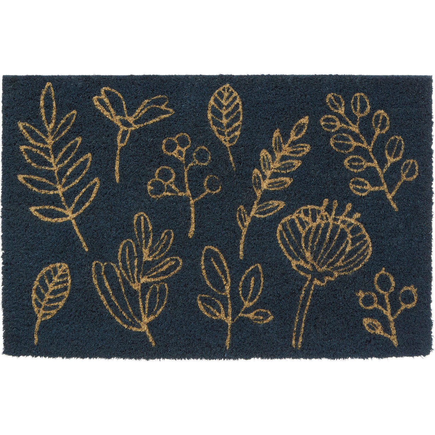 Sustain Botanical Coir Doormat - Blue