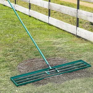 Garden Lawn Levelling Rake 114x25cm Soil Top Dress Grass Leveler Tool Heavy Duty