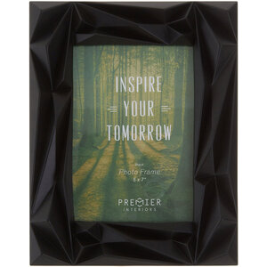 Geo Prisma Black 5in x 7in Photo Frame