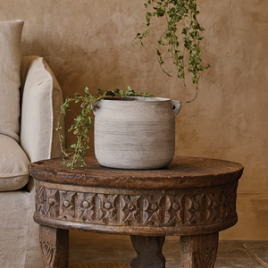 Sundrift Hydria Small Ceramic Plant Pot Stone Like Finish