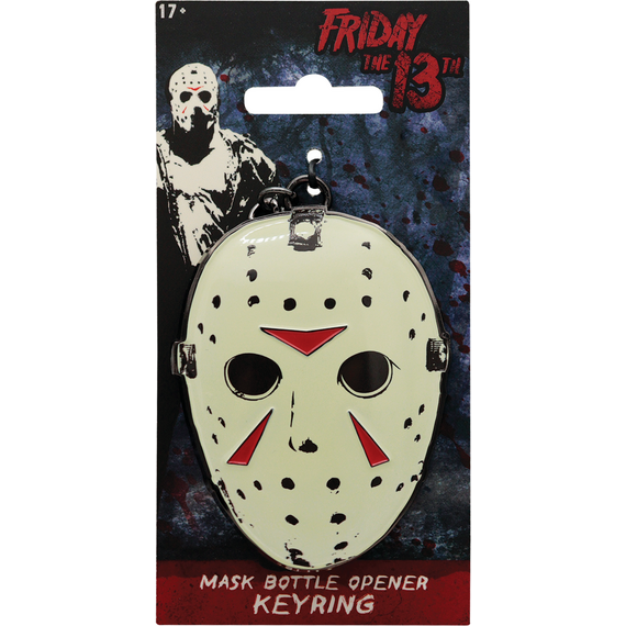 Friday the 13th Hockey Mask Bottle Opener Keyring