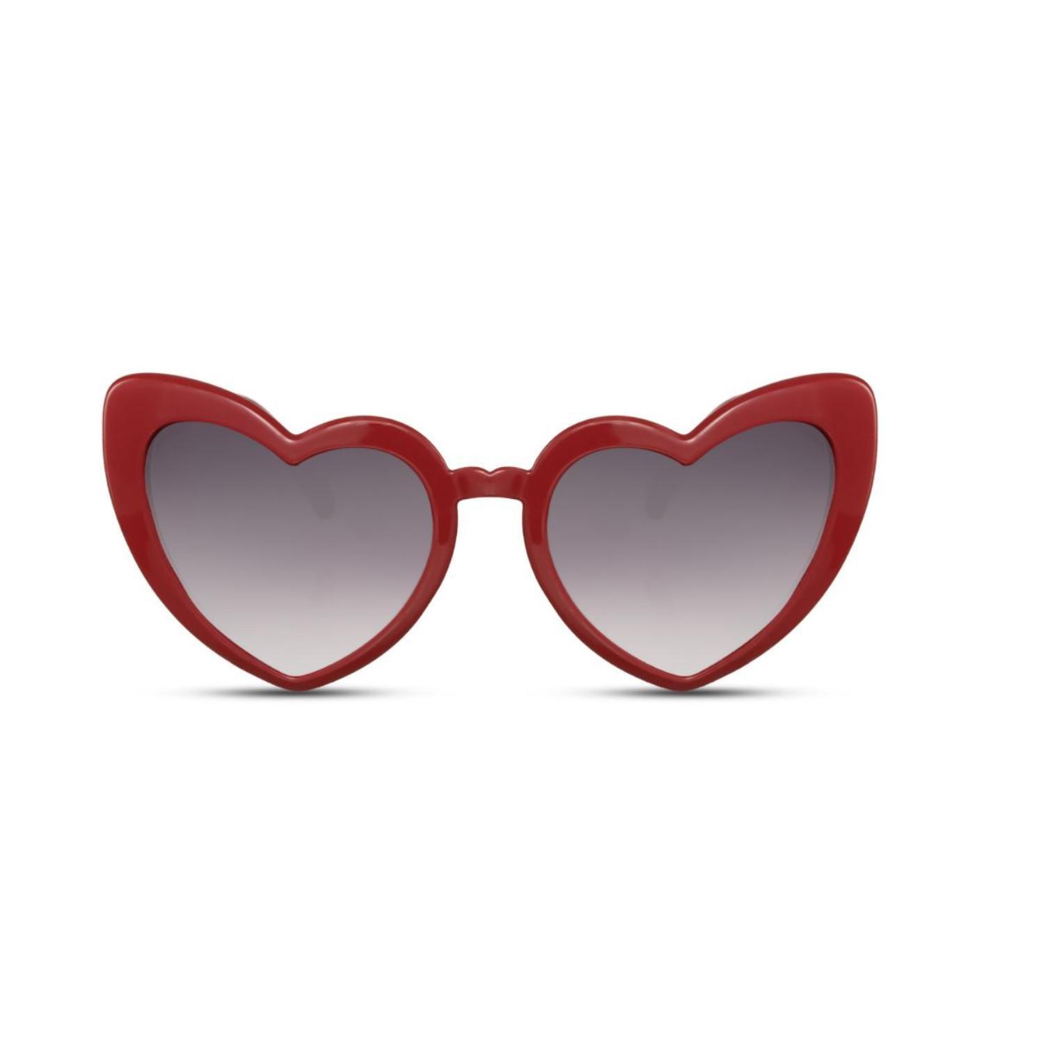 Sunglass Station Heritage Heart Unisex Sunglasses - Red