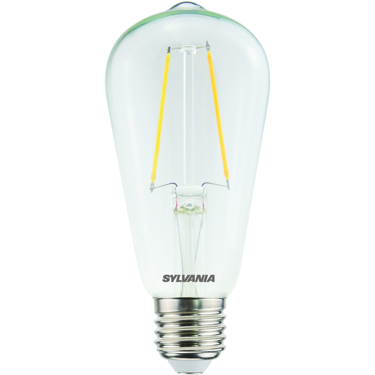Sylvania Led Edison St64 Filament Bulb E27 470 Lumens Warm White 2700k - White