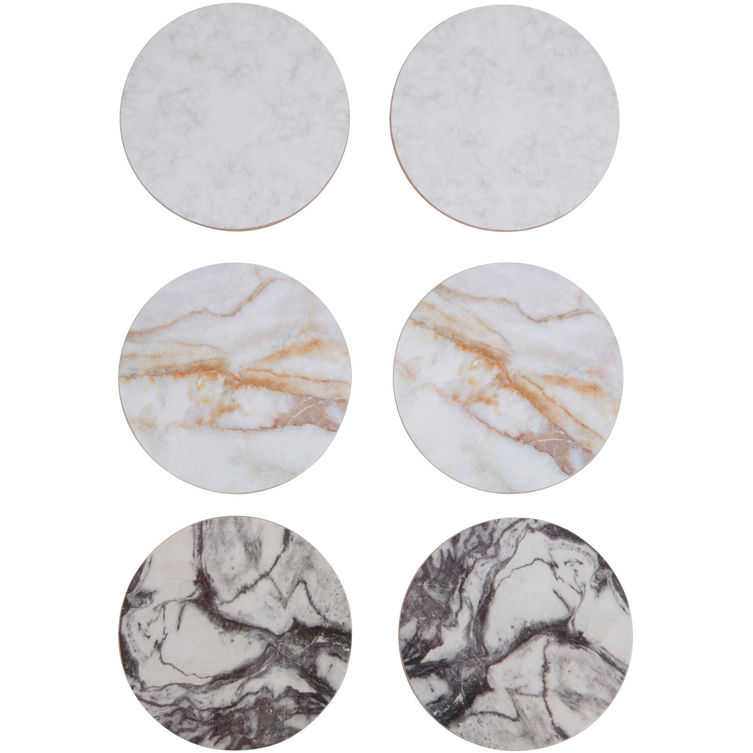 Image of Mimo 6 Piece Marble Effect Assorted&hellip;