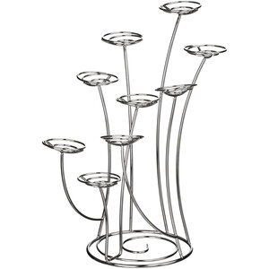 Swirl Chrome 9 Cup Cake Stand