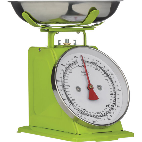 Olivier 5kg Lime Green Retro Kitchen Scale
