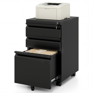 3-Drawer Mobile File Cabinet