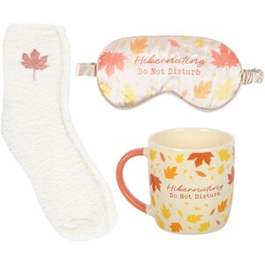 Autumn Hibernation Kit with Mug Socks and Eye Mask