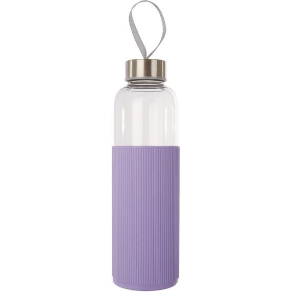 Mimo Glass Bottle With Purple Silicone Sleeve