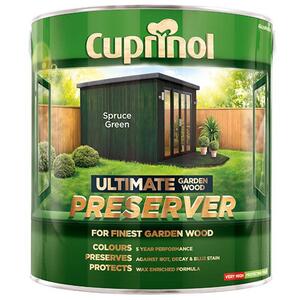 Cuprinol Ultimate Garden Wood Preserver 4L - Spruce Green - 5206121