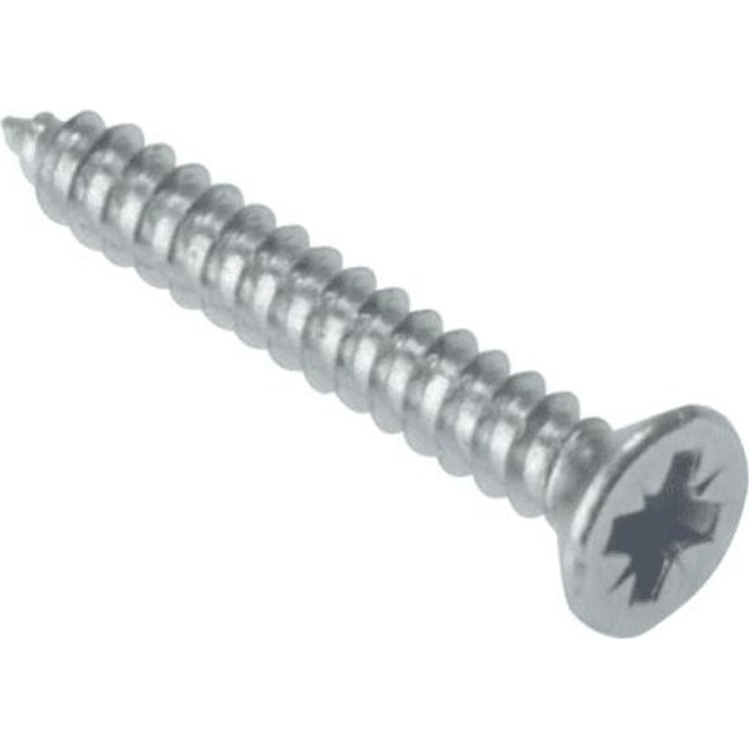 Picardy Self Tapping Countersunk Screws (Pack Of 200) - Silver