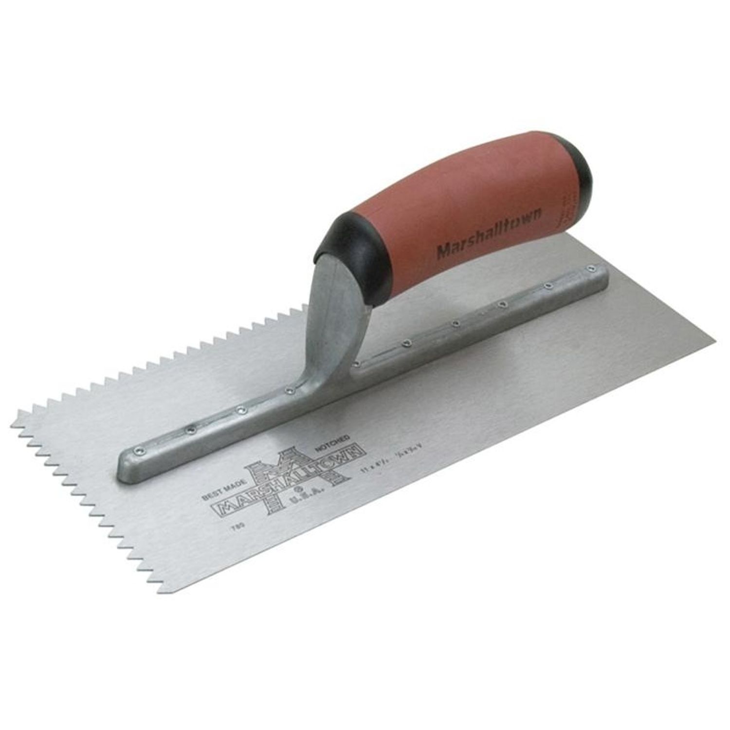 Marshalltown M701sd V 3/16In Notched Trowel Durasoft Handle 11 X 4.1/2In - Multi Colour